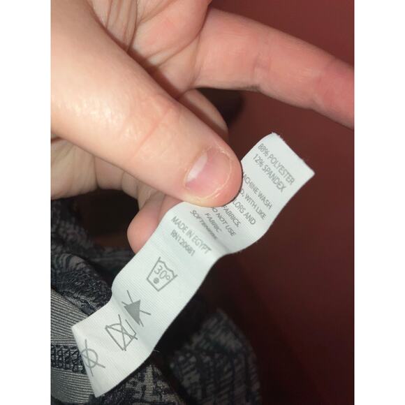 Scorpio Sol black and grey abstract style high rise Activewaer leggings size sm - Picture 5 of 6